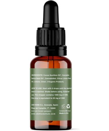 CBD HOME Oils - CBD Oil 40% FORTE 10ml - Isolated - Organic Coconut Oil (MCT) and Hemp Enriched with 40% Pure CBD and Omega 3-6-9. Certified CBD Oil 4000mg - Made in the EU - Buy Online on GoSupps.com