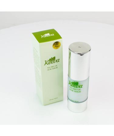 Keeva Organics Tea Tree Oil Acne Serum | Treats Blemishes, Scars, Bacne & Pimples | Natural & Organic | Fastest Spot Treatment for Acne Prone Skin - Buy Online on GoSupps.com