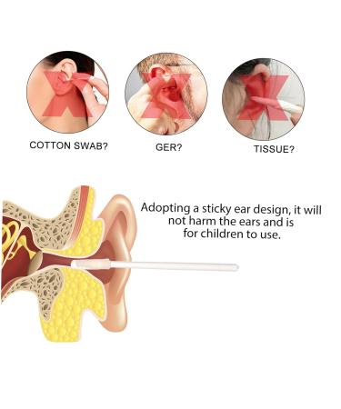 CALLARON Adhesive Ear Cleaning Sticks Adults and Reusable Ear Wax Removal Tools Kit for Home and Travel Use - Buy Online on GoSupps.com