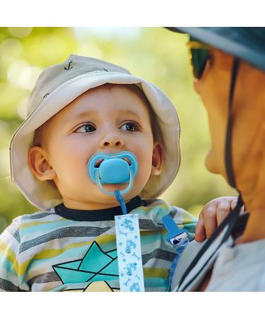 Pacified Chains Set - 5 Pacifiers Clips & Holders for Baby Boys & Girls | International Shipping - Buy Online on GoSupps.com