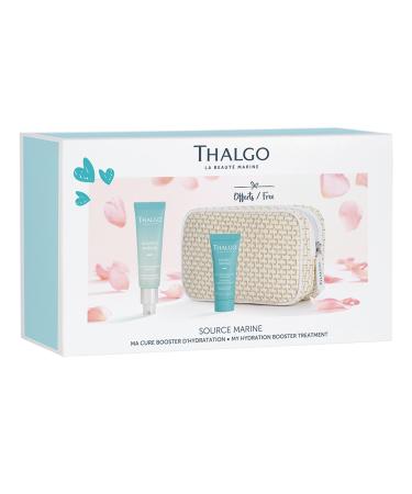 THALGO Source Marine Gift Set Serenpower Intensive Moisturizing Serum 30 ml + Refreshing Moisturizing Liquid 15 ml + Cosmetic Pouch (Source Marine Set)