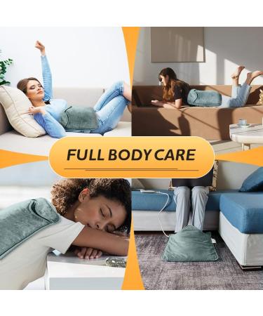 Shop Cuplu 40x40 Electric Foot Warmer - 6 Heating Levels Washable & Timer - Cozy Back & Body Comfort in Dark Gray - Buy Online on GoSupps.com