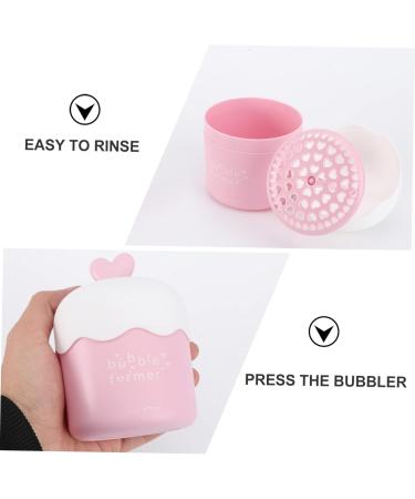 Convenient Foam Shampoo Maker - Pink Foamer Bottle for Rich Facial Bubbles | Travel Beauty Tool | Mini Home Skin Care Device - Buy Online on GoSupps.com