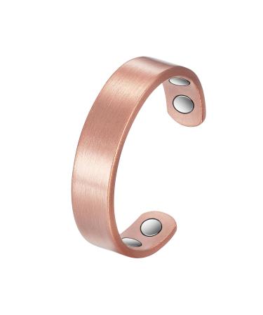 Copper Rings for Women 99% Pure Copper Adjustable Magnetic Ring Copper Jewelry Present(0932)