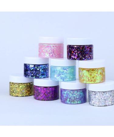 White Body Glitter Gel | Holographic Face Glitter Makeup | Chunky Glitter Peel Off Formula - Buy Online on GoSupps.com