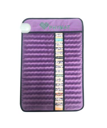 PHYMAT Far Infrared Amethyst Heating Pad - 5 Color Natural Crystal Heat Mat - Amethyst Infrared Heating Mat with Auto Shut Off - EMF Free,Overheat Protection,Smart Control (23"x16") Cover not included