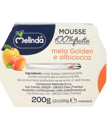  Italian Gourmet E.R. Melinda Golden Apple and Apricot Mousses 100% Natural Fruit Puree Golden Apple and Apricot Moss (2 x 100 g) + Italian Gourmet Tomato Pulp Box 400 g - Buy Online on GoSupps.com