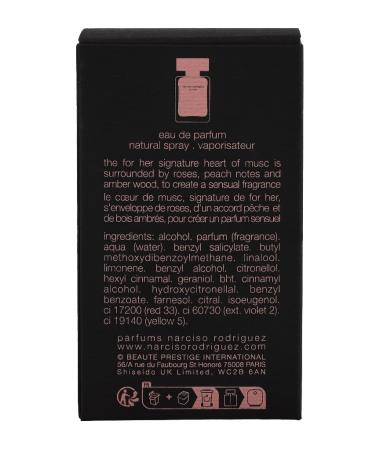 Narciso Rodriguez Eau de Parfum Spray for Woman Black 30ml/1 Ounce - Buy Online on GoSupps.com