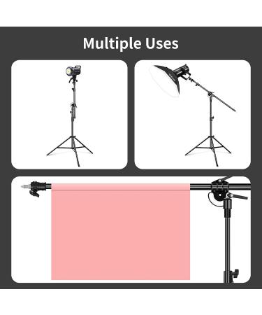 Soonpho Photography Extension Boom Arm for Light Stand/C-Stand - 3.8ft to 6.8ft Adjustable Crossbar Holding Arm for Softbox Studio Strobe, Video Light, Reflector - 1/4 to 3/8 Screw - Buy Online on GoSupps.com