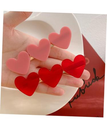 FRCOLOR Love Heart Clamps hairpin heart hairpins cupid valentine heart hair clips heart hair pin women side clamp bangs hair clip hair South Korea Miss alloy Womens Hair Accessories - Buy Online on GoSupps.com