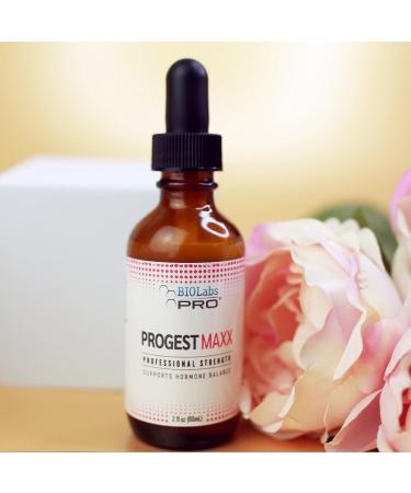 Progest MAXX Progesterone Oil | Natural Bioidentical Progesterone for Women | Hot Flashes & Menopause Relief | 2oz Bottle - Six Month Supply - Buy Online on GoSupps.com