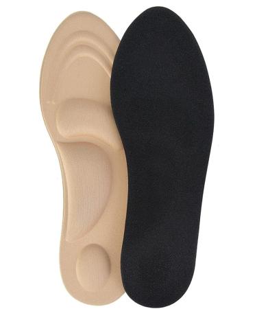 Comfortable Beige Shoe Insoles for Daily Use - Perfect for Climbing Walking Hiking & Running - 1 Pair Household Goods - Buy Online on GoSupps.com