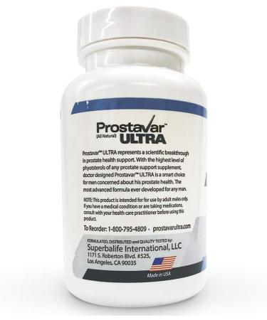 Prostavar Ultra Prostate Support 625mg with Saw Palmetto & Grape Seed Extract - 1 Bottle - Buy Online on GoSupps.com