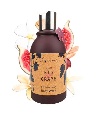 Di Palomo Vegan Wild Fig & Grape Body Wash 240ml. Moisturising Body Wash. Body Wash for Women & Men with Skincare. Vegan Shower Gel & Bubble Bath. Luxury Shower Gel Men & Women. Ladies Shower Gel.