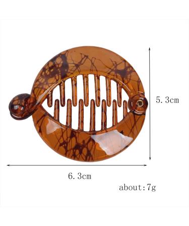 Buy Pofet Banana Clips | 2-Piece Fish Tail Hair Accessories for Women & Girls - Black White Brown - Perfect for Thick Hair - Buy Online on GoSupps.com