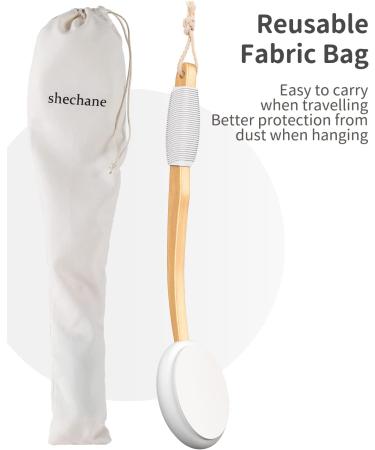 17-inch Shechane Lotion Applicator for Back - Easy Body Applicator for Self-Tanning, Sunscreen, Acne, and Elderly Aid - Grey-Fabric Bag Package - Buy Online on GoSupps.com