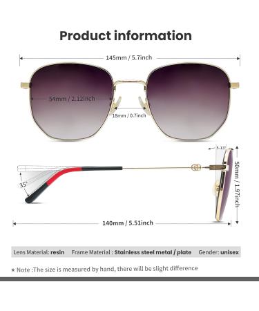 Reader Sunglasses for Men & Women - 2 in 1 Classic Tinted Outdoor UV Sunglasses & Reading Glasses (Golden - Buy Online on GoSupps.com