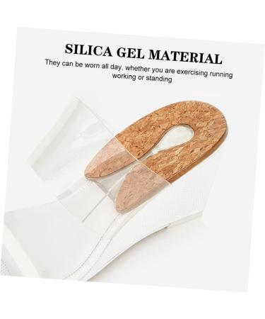 Healvian 4 Pairs Transparent Heel Pad Insoles for Women & Men - Silicone Plantar Heel Cups for Overpronation & Comfort - Half Shoe Accessories - Buy Online on GoSupps.com