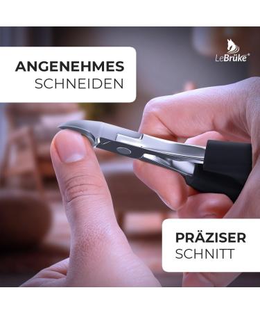 Lebr ke Nail Clippers for Thick & Ingrown Nails | Premium Toenail & Fingernail Scissors - International Shipping - Buy Online on GoSupps.com