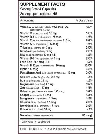 Vita4Life Bariatric Multivitamins Multi-Standard Formula 180 Count - Buy Online on GoSupps.com