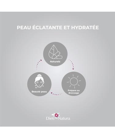 DIETI NATURA - Melanin - Sun Preparer - Radiant & Hydrated Skin - GMO & Gluten Free - Tan Treatment - Made in France - 90 Capsules - Buy Online on GoSupps.com
