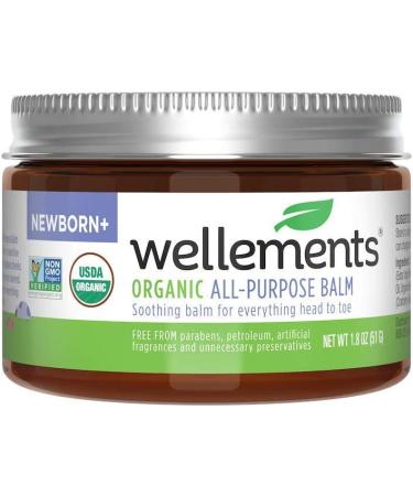 Organic All Purpose Balm 1.8 Fl Oz | Soothing Head to Toe Ointment for Sensitive Skin | Baby & Kids Moisturizer | For Infant & Toddler Dry Skin | No Artificial Fragrances - Buy Online on GoSupps.com