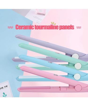 Mini Hair Straightener & Curler | 2 in 1 Ceramic Tourmaline Flat Iron - 4 Colors for All Hair Types - Buy Online on GoSupps.com