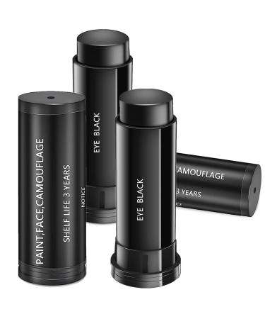 Go Ho 3PCS Eye Black Eye Black Stick for Sports Eye Black Baseball/Softball/Football Accessories Football Stick Sport Eye Black Face Paint Football Eye Strips Eye Black Stick Black Face Paint Halloween 3 PCS Eye Black By...