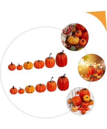 Cabilock 12pcs Pumpkin Fall Decor Thanksgiving Pumpkin Decor Rustic Fall Decor Faux Pumpkins Simulated Pumpkin Halloween Pumpkin Ornament Harvest Decorative Pumpkins Foam Autumn Reward - Buy Online on GoSupps.com