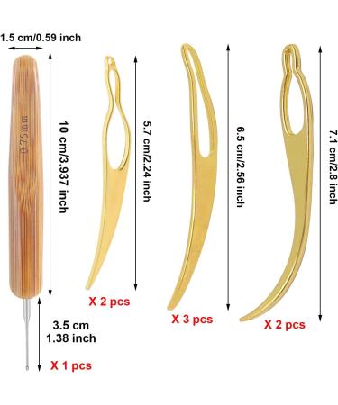 Paifeancodill Dreadlock Tool Interlocking Tool 8 Pcs Dreadlocks Crochet Needle Loc Needle for Dreads Easyloc Hair Crochet Needle for Dreadlocks Interlocks Tightening Accessory for Braid Hair Making - Buy Online on GoSupps.com