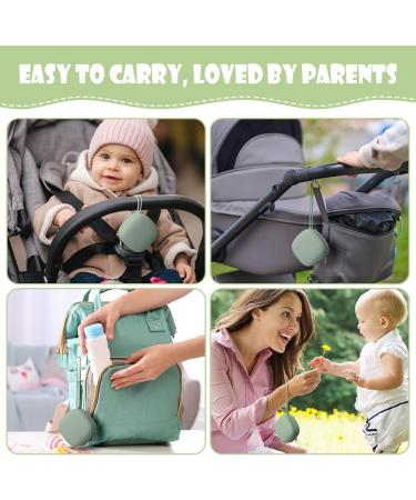 Aolso Dummy Holder Case Silicone Dummy Holder Case Baby Dummy Holder Case Square Pacifier Holder Case Portable Soother Pods for Baby Baby Pacifier Case for Travel Home (Green) Light Green - Buy Online on GoSupps.com