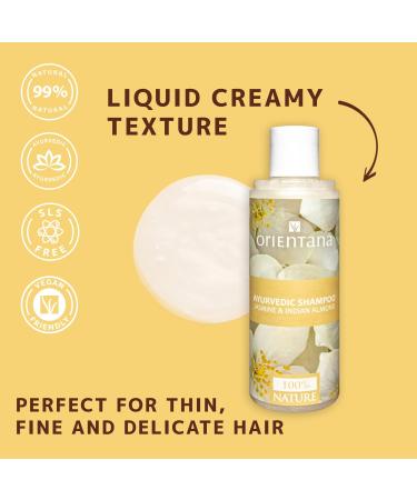 Orienta Natural Hair Shampoo - Jasmine & Indian Almond | Vegan Sulfate & Paraben-Free | Anti-Hair Loss & Scalp Itching | Moisture & Volume | 210ml - Buy Online on GoSupps.com