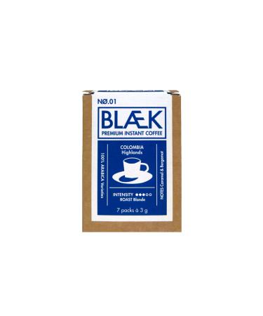 Bl k Specialty Instant coffee n .1 blonde roast |Blaek Premium Coffee Colombia: to go box soluble Sachet sticks acid -poor & mild arabica highland colombia |Home Camping Reise B ro 1 Series Box