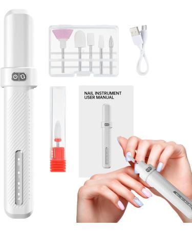 Nail Filing Machine 500 Mah Professional Electric Manicure Pedicure Tool Effortless And Adjustable Electric Nail Drill Kits Portable Electric Nail File For Home Salon Gel Nails White - Buy Online on GoSupps.com