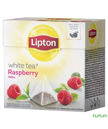 Lipton Pyramids White Tea & Raspberry 20 Bags - 1 Unit
