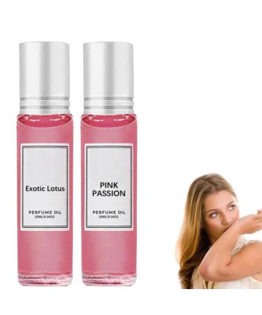 Enhanced Pheromone Perfume Pheromone Perfume Perfume Flavor Long Lasting Portable Pheromone Roll-On Perfume for Women (lily+Rose)