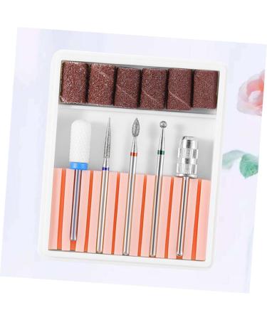 POPETPOP 2 Sets Nail Bits Electric Nail File Drill Bits Nail Art Equipment Nail File Bits Nail Drill Tool Nail Drill Heads Brocas Para Nail Drill Bits Grinding Head Nail Polish 6.5x5.5cmx2pcs Pinkx2pcs - Buy Online on GoSupps.com