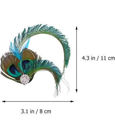 Kichvoe Peacock Hair Pins Cocktail Fascinator Hairpins Hair Fascinators for Women Prom Hair Accessories Prom Headpiece Pearl Hair Clip Peacock Hairpin Head Clip Miss Dish Shape - Buy Online on GoSupps.com