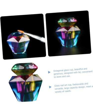 Housoutil Glass Monomer Dish Glass with Lid Manicure Bowl Dappen Dish Cups Monomer Holder Dappen Dish Bowl Acrylic Liquid Holder Dappen Dish with Lid Dappen Bowl Storage Box Nail - Buy Online on GoSupps.com