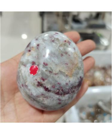 Natural Crystal Rough Natural Polished Plum Blossom Tourmaline Palm Stone Rubellite Quartz Granite Crystal Amulet Specimens Stones (Size : 100-200g) - Buy Online on GoSupps.com