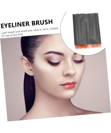 PLAFOPE 100pcs Disposable Eyeliner Brush Face Tools Eyeshadow Gel Eyeliner Brush Plastic Black - Buy Online on GoSupps.com