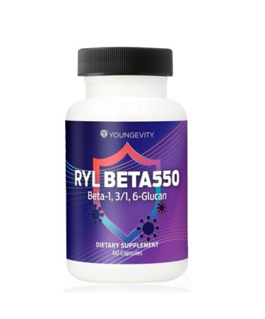 Youngevity RYL Beta550 Beta 1 3-D Glucan Immune Support - 60 Capsules (Pack of 1)