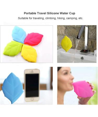 Digjobk Portable Travel Toothbrush Cup - Silicone Water Mug Maple Leaf Design Personalized Red Oral Holder - Buy Online on GoSupps.com