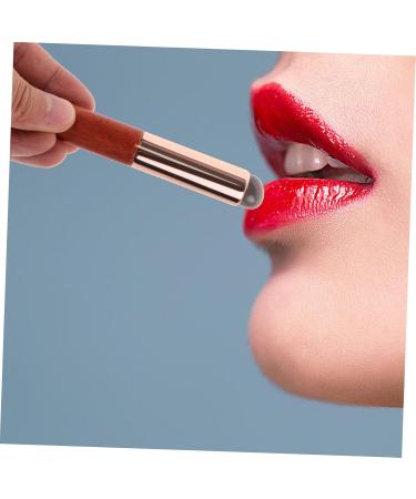 minkissy Silicone Lip Brush Concealer Brush Lip Applicator Makeup Brush Lip Makeup Travel Brush Lipstick Lip Gloss Applicator Makeup Tools Lip Wands Women Lip Brush Lip Brush Wand Wooden 10.00X1.50X1.50CM Brown - Buy Online on GoSupps.com