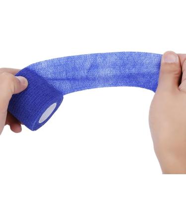 Tattoo Self Adhesive Elastic 5CM Wide Sports Tennis Elbow Bandage Nail Tapes Finger Protection Wrap Blue. - Buy Online on GoSupps.com