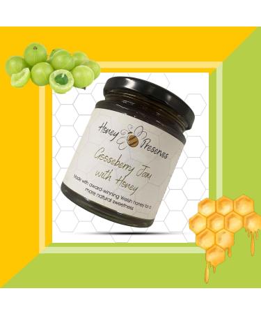 Honey Bee Preserves Jams Marmalades Pick N Mix - Choose From 8 Flavours | Mint Sauce Strawberry Plum-Jam Gooseberry-Jam Blackcurrant Orange-Marmalade - Pack of 6 - Buy Online on GoSupps.com