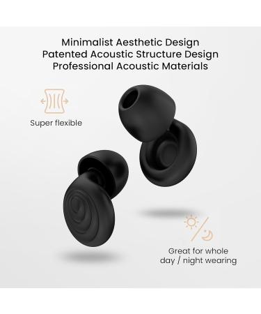 High Fidelity Ear Plugs for Sleeping & Noise Reduction | Reusable Soft-Touch Earplugs - Perfect for Concerts Travel & Focus - 8 Eartips Included - Buy Online on GoSupps.com