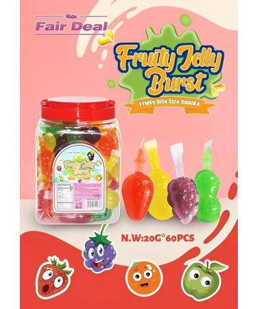 TikTok 60pcs Candy viral sweets and treats trend Tik Tok Challenge - Fruit Pops Jelly 1200 GRAMS for Children and Adults Lollies with Crazy Candy Fruit Flavors - Buy Online on GoSupps.com