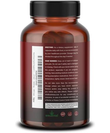 Nutriissa Cycle Support | Premium Kidney & Liver Detox for Bodybuilders | 400mg TUDCA & 1000mg NAC | Vegan | EPEB Certified | 240 Capsules - Buy Online on GoSupps.com