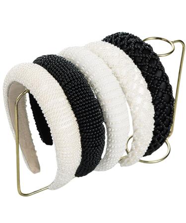 Scicent Black Pearl Hair Band | Elegant Pearls Headband for Women & Girls | Bridal & Party Hair Accessories - Buy Online on GoSupps.com